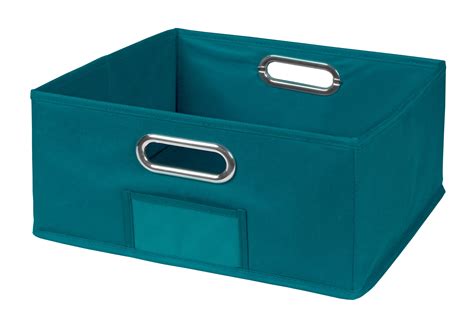 fabric wrapped metal storage bin|foldable fabric storage with lids.